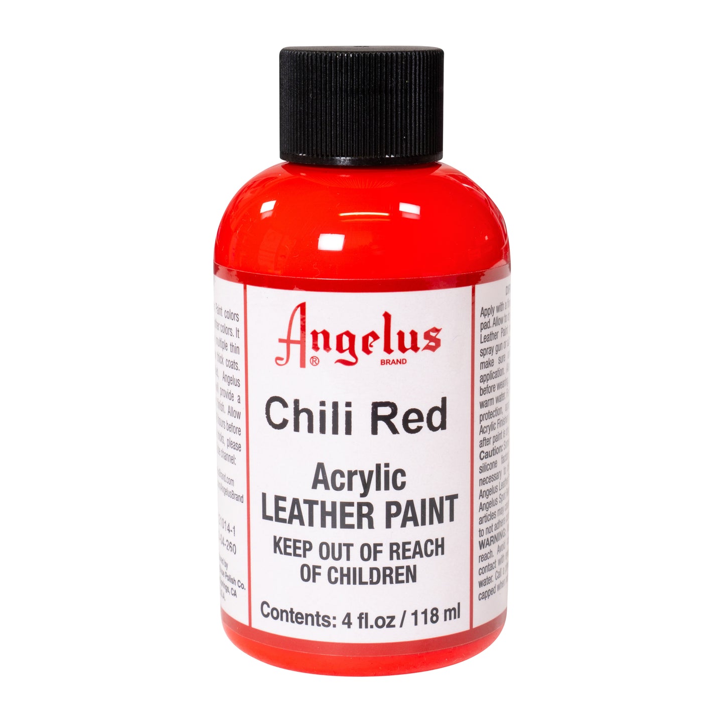 Angelus Tinta vermelho chili para couro