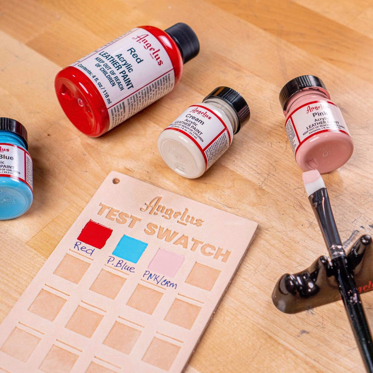 Amostra teste de couro Angelus