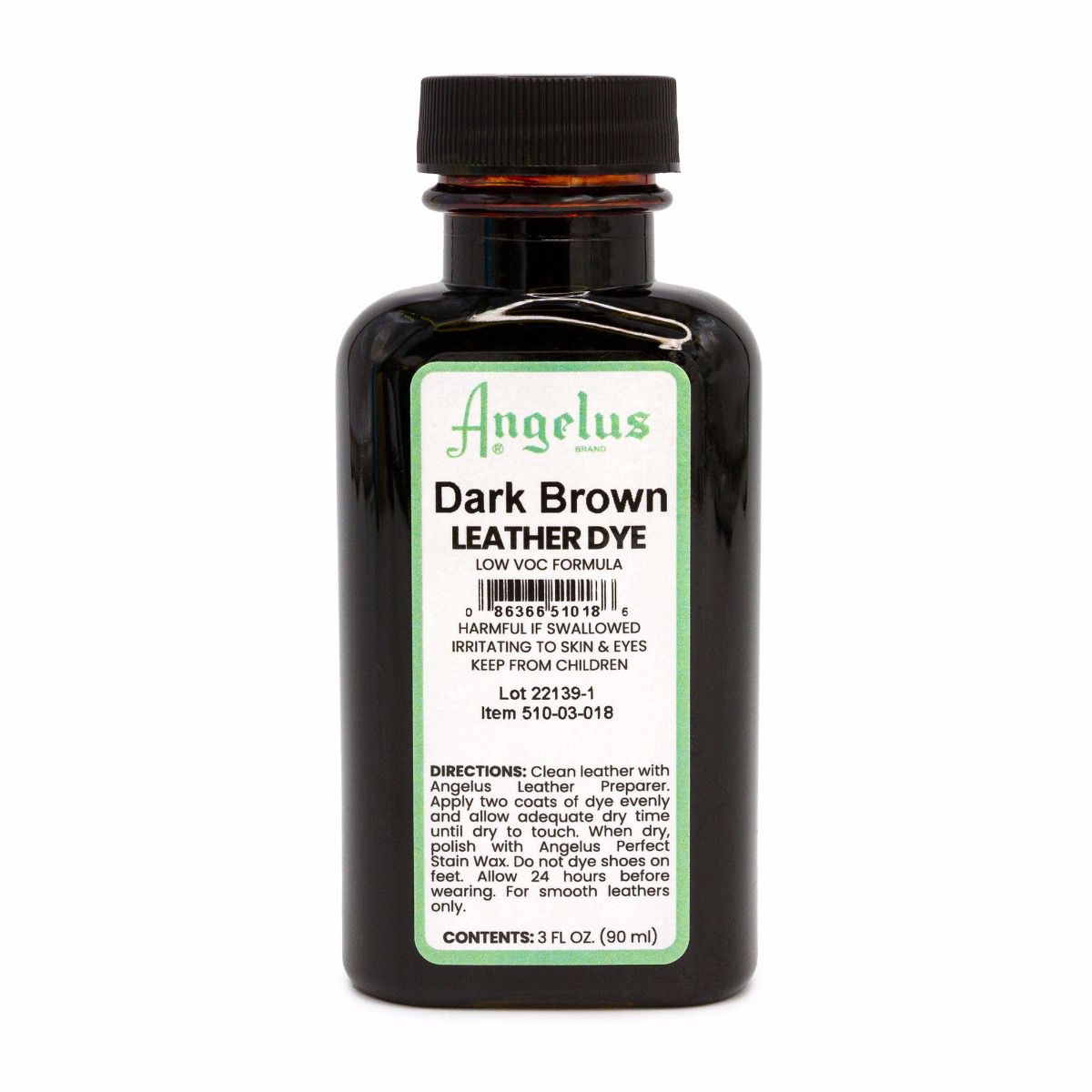 Tinta para Couro Angelus Castanho Escuro VOC 88ml