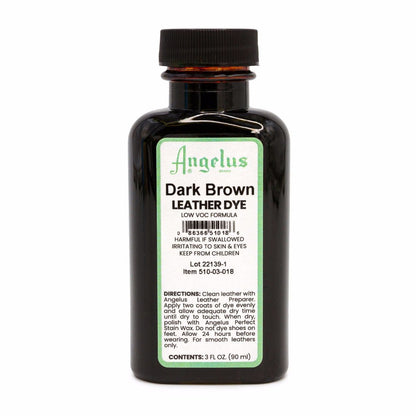 Tinta para Couro Angelus Castanho Escuro VOC 88ml