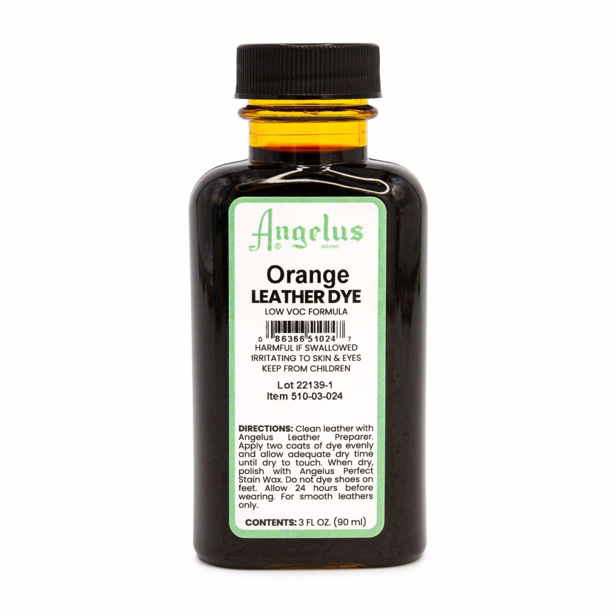 Tinta para Couro Angelus Laranja VOC 88ml