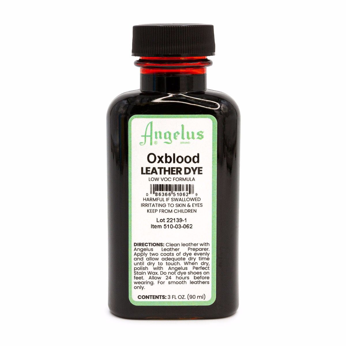 Tinta para Couro Angelus Vermelho Escuro VOC 88ml