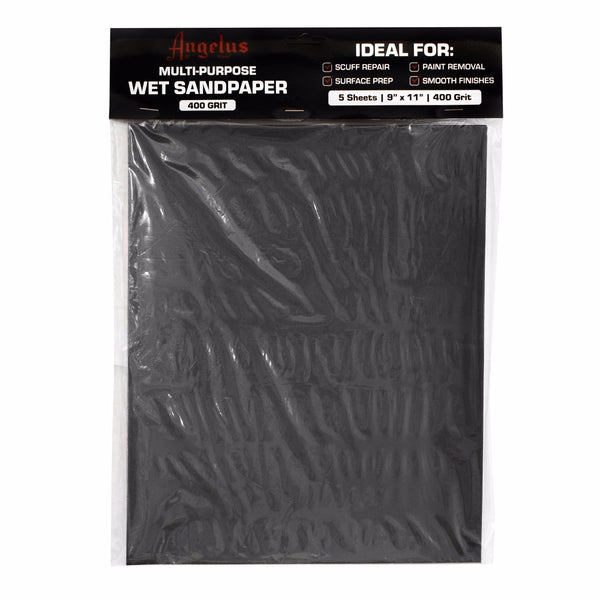 Lixa húmida multiusos Angelus 400 Grit - 5 folhas