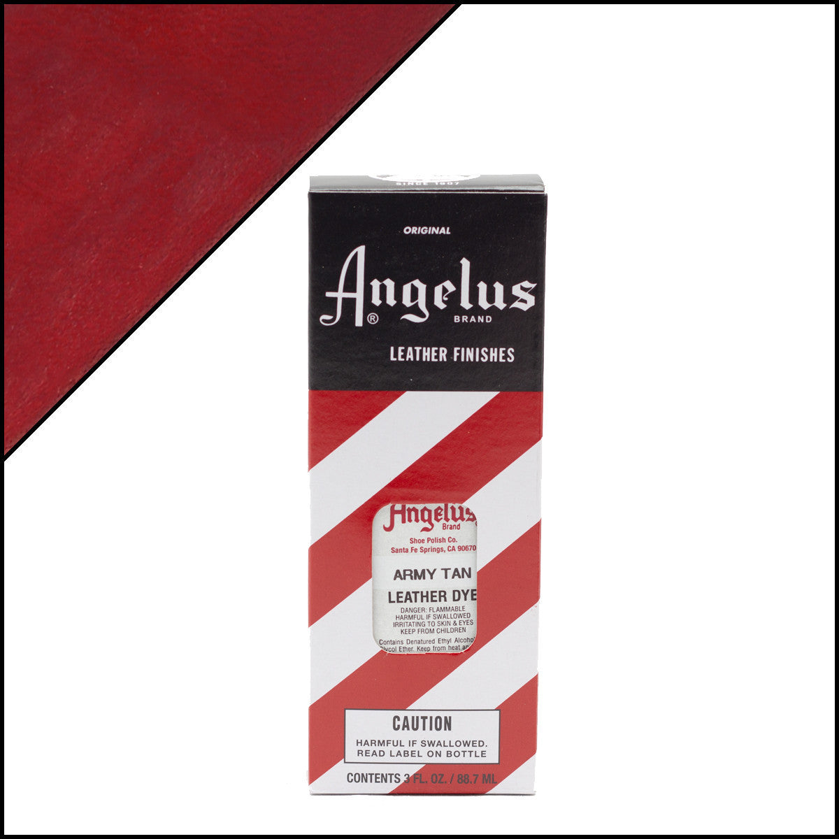 Angelus Tinta couro Army Tan