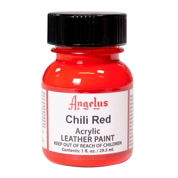 Angelus Tinta vermelho chili para couro