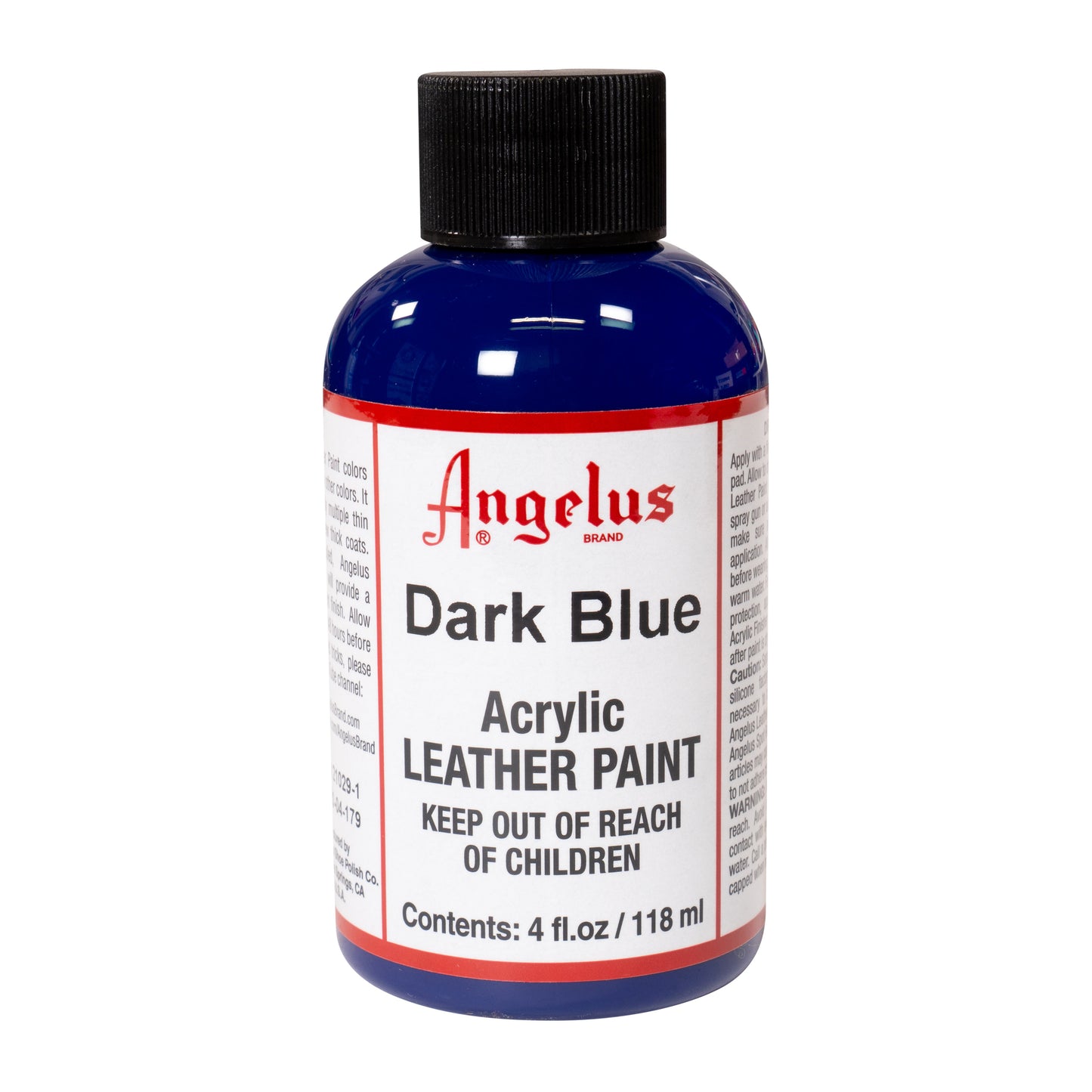 Angelus Tinta azul escuro para couro