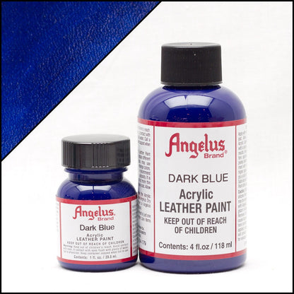Angelus Tinta azul escuro para couro