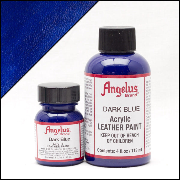 Angelus Tinta azul escuro para couro
