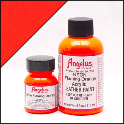 Angelus Tinta Laranja Fogo para couro