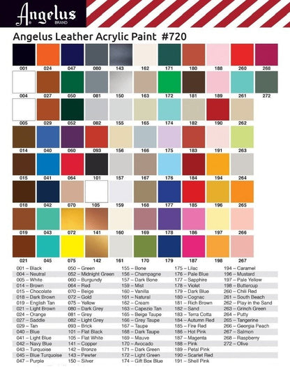 Caixa de oferta para pintura em couro Angelus Azul